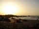 Playa al anochecer